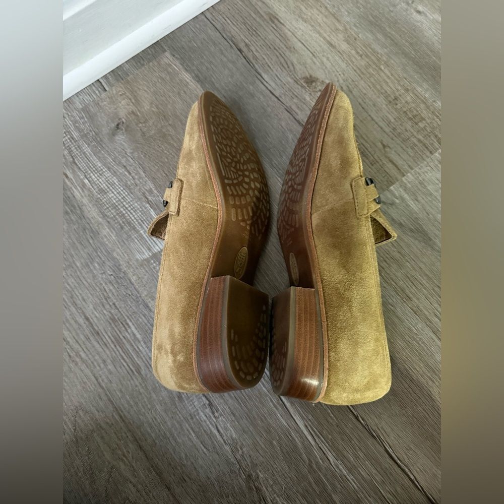 Sofft Chain Link Loafer Suede Nevara Hazelwood Brown Tan Shoes Casual Dressy 8.5 - Picture 14 of 15